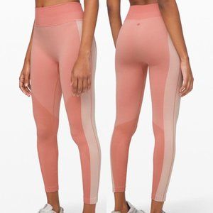 lululemon Ebb to Train 25" HR Seamless Leggings Pink | 2 NWT